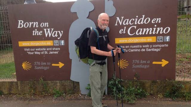 PILGRIM TRAIL: Doug McPhillips has walked the 800 km from southern France to Santiago de Compostela three times.