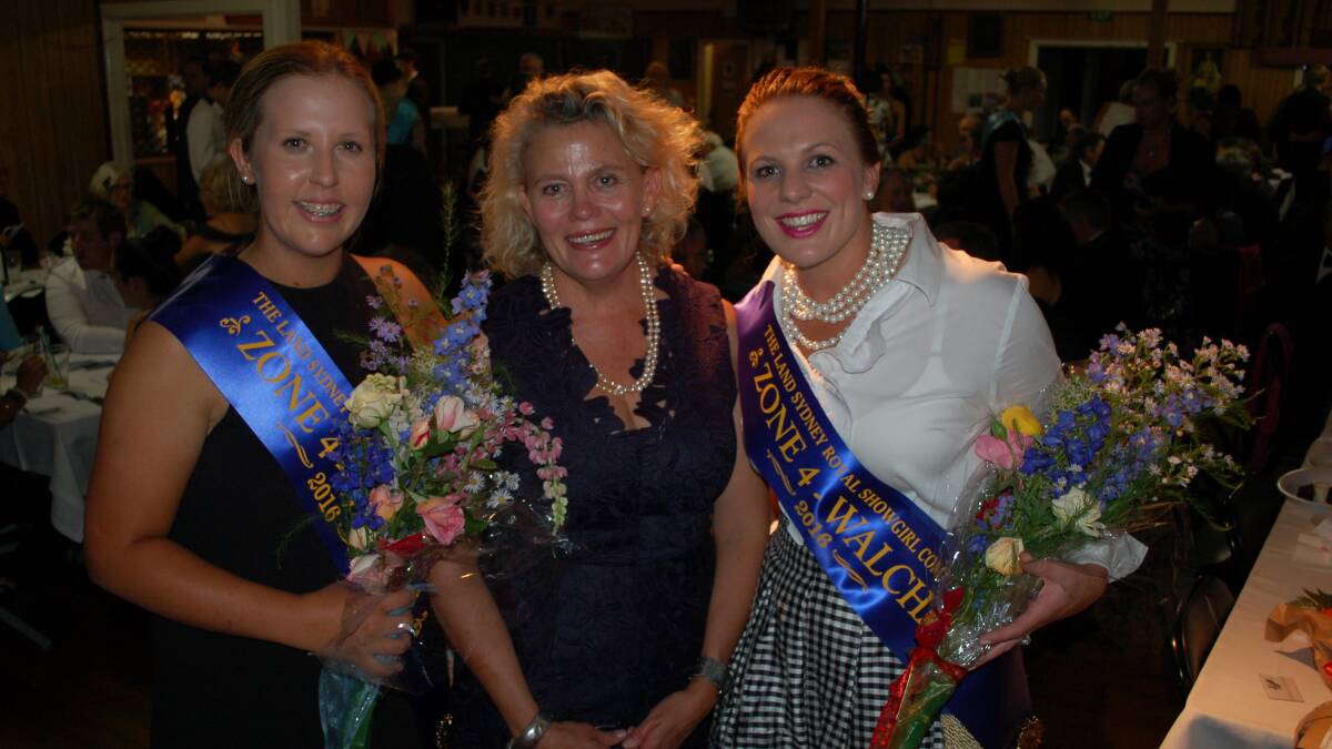 The Land Sydney Royal Showgirl Competition Zone 4 winners: Miss Tenterfield Annabel Overell and Miss Quirindi Camilla McDonald. 