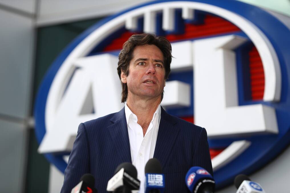 AFL chief executive Gillon McLachlan warned that flexibility would be required to get through season 2020. Photo: Robert Cianflone/Getty Images