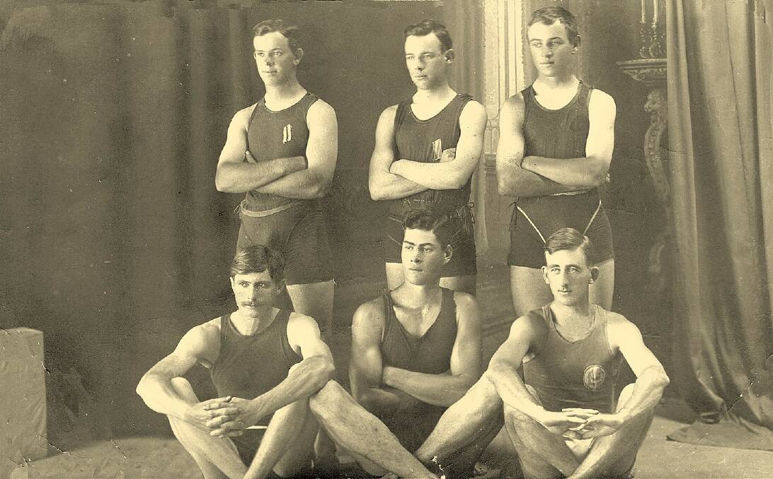 Fit young men: A Walcha swimming team c.1913 – Photo courtesy of Andrew Harrison.