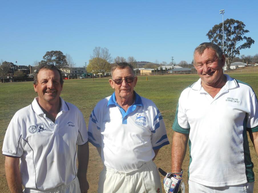 BLUES: Cricket NSW reps Peter Boyd, Barry Hoy and Rowan Chandler.