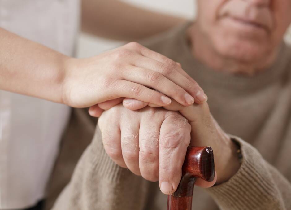 Hand hygiene and social distancing is essential when visiting the elderly